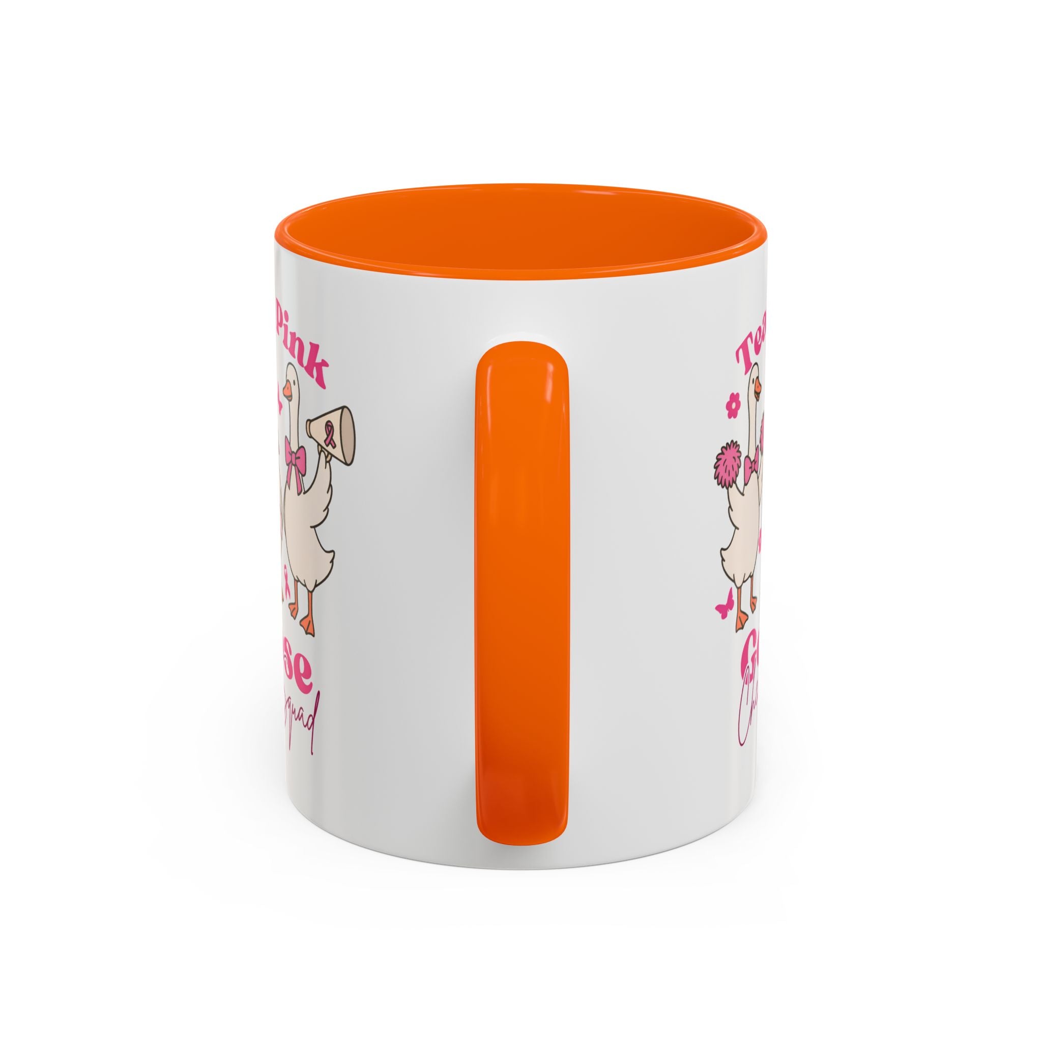 cancer awareness Team Pink Goose Cheer Squad Coffee Mug - Cute Animal Mug for Fun Gifts,   Home Decor/Office Use