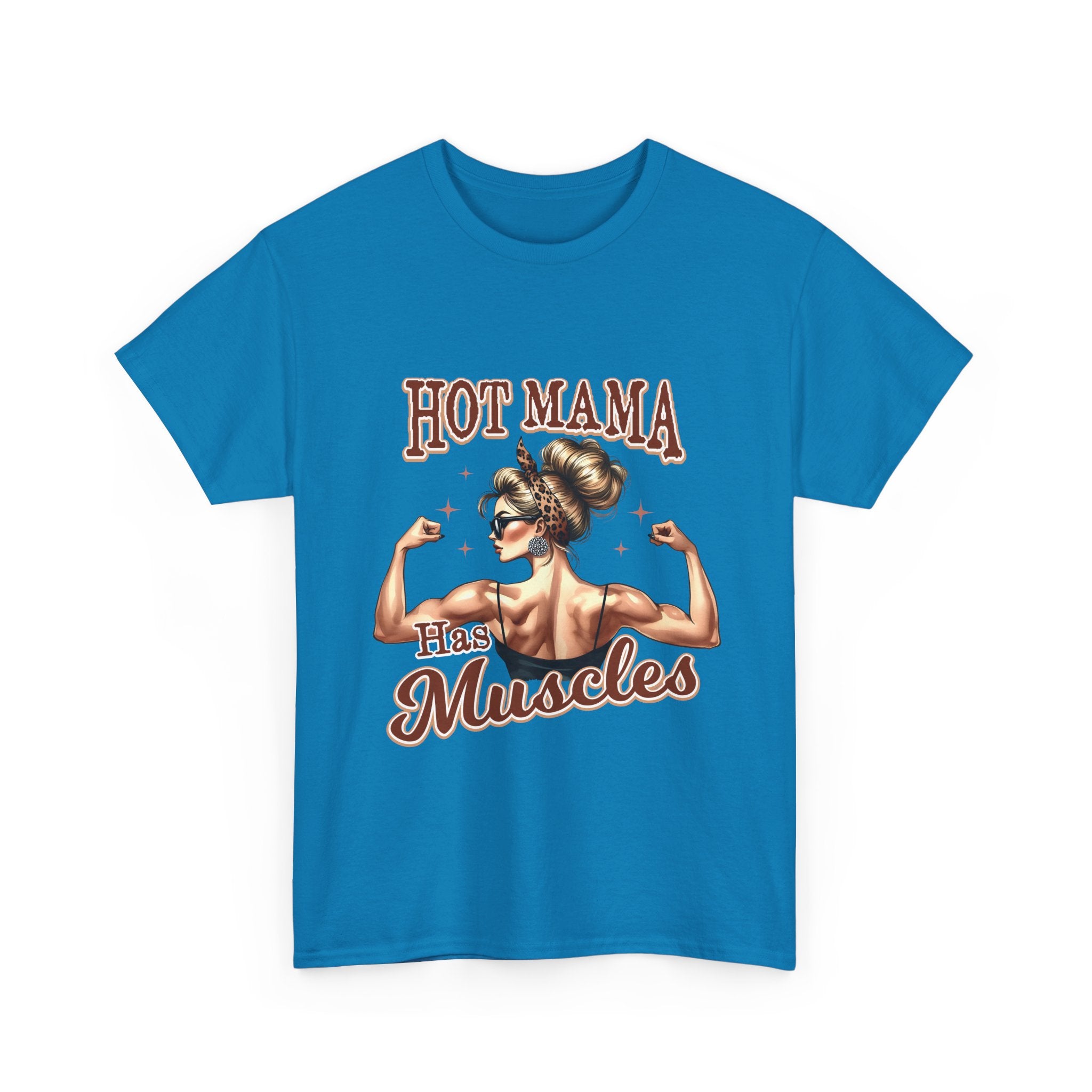 Muscle Mama Tee: Empowering Unisex Cotton Shirt, Gift for Moms, Fitness Lovers, Workout Apparel, Birthday, Mother's Day
