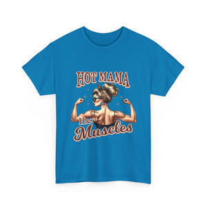 Muscle Mama Tee: Empowering Unisex Cotton Shirt, Gift for Moms, Fitness Lovers, Workout Apparel, Birthday, Mother's Day