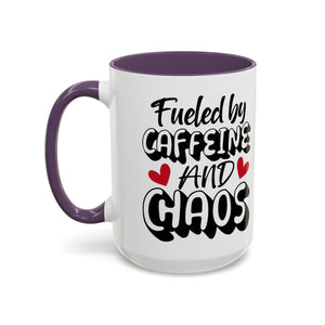 Caffeine Chaos Mug - Perfect for Coffee Lovers, Funny Gift for Friends, Home Office Essential, Birthday, Coffee Break