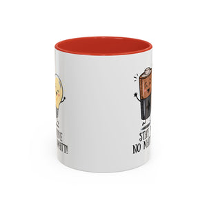 Stay Positive Accent Coffee Mug - 11oz & 15oz - Cute Light Bulb & Battery Design