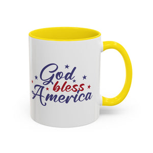 Patriotic Coffee Mug - God Bless America Design