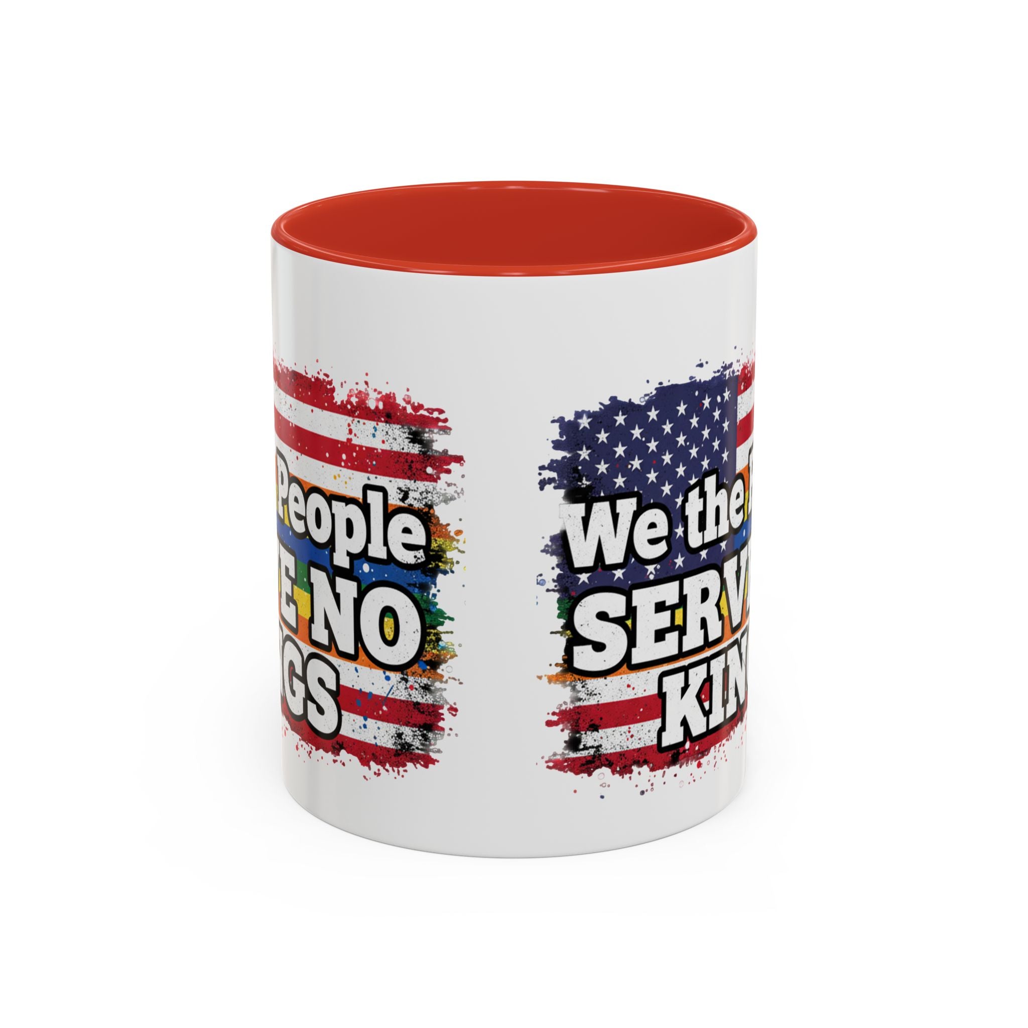 Patriotic Coffee Mug – "We the People Serve No Kings"