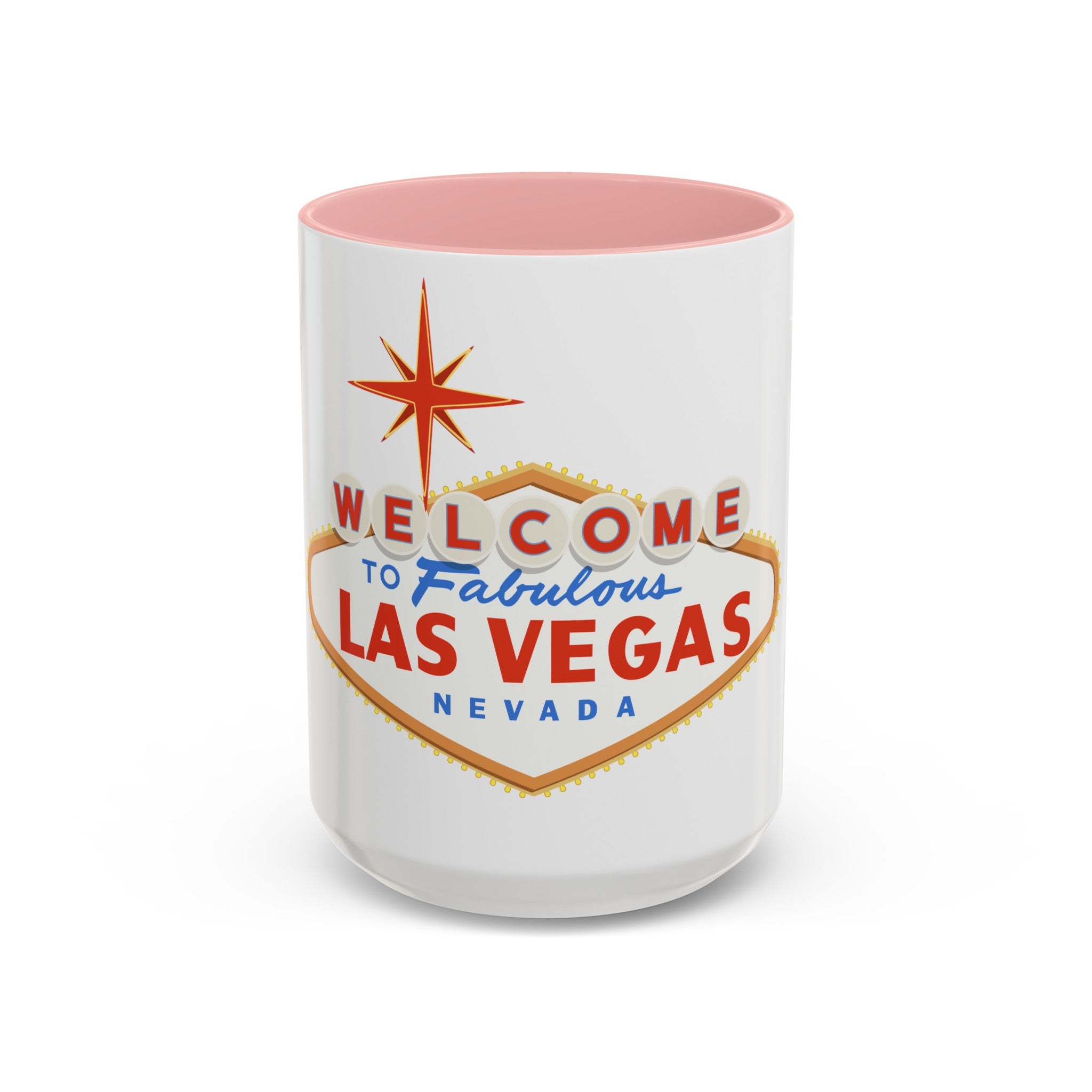 Las vegas sign Accent Coffee Mug (11, 15oz) by the x m world