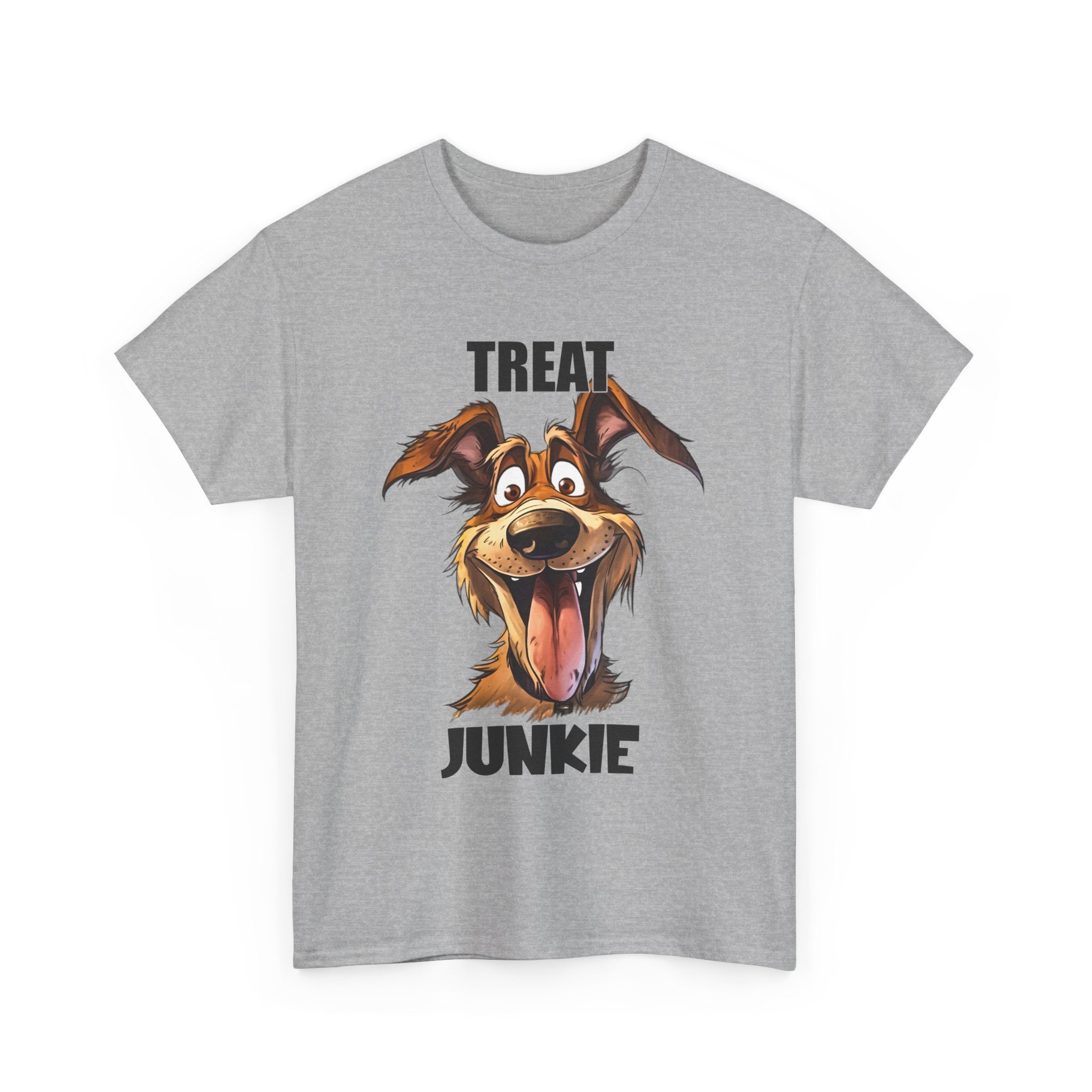 Dog Lovers Treat Junkie Tee, Unisex Dog T-Shirt, Pet Owner Gift, Funny Dog Shirt, Animal Lover Apparel, Dog Enthusiast Gift