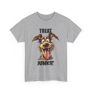 Dog Lovers Treat Junkie Tee, Unisex Dog T-Shirt, Pet Owner Gift, Funny Dog Shirt, Animal Lover Apparel, Dog Enthusiast Gift