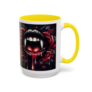 Gothic Vampire Rose Coffee Mug | Perfect for Halloween, Unique Gift, Dark Aesthetic, Gothic Decor, Horror Collectible
