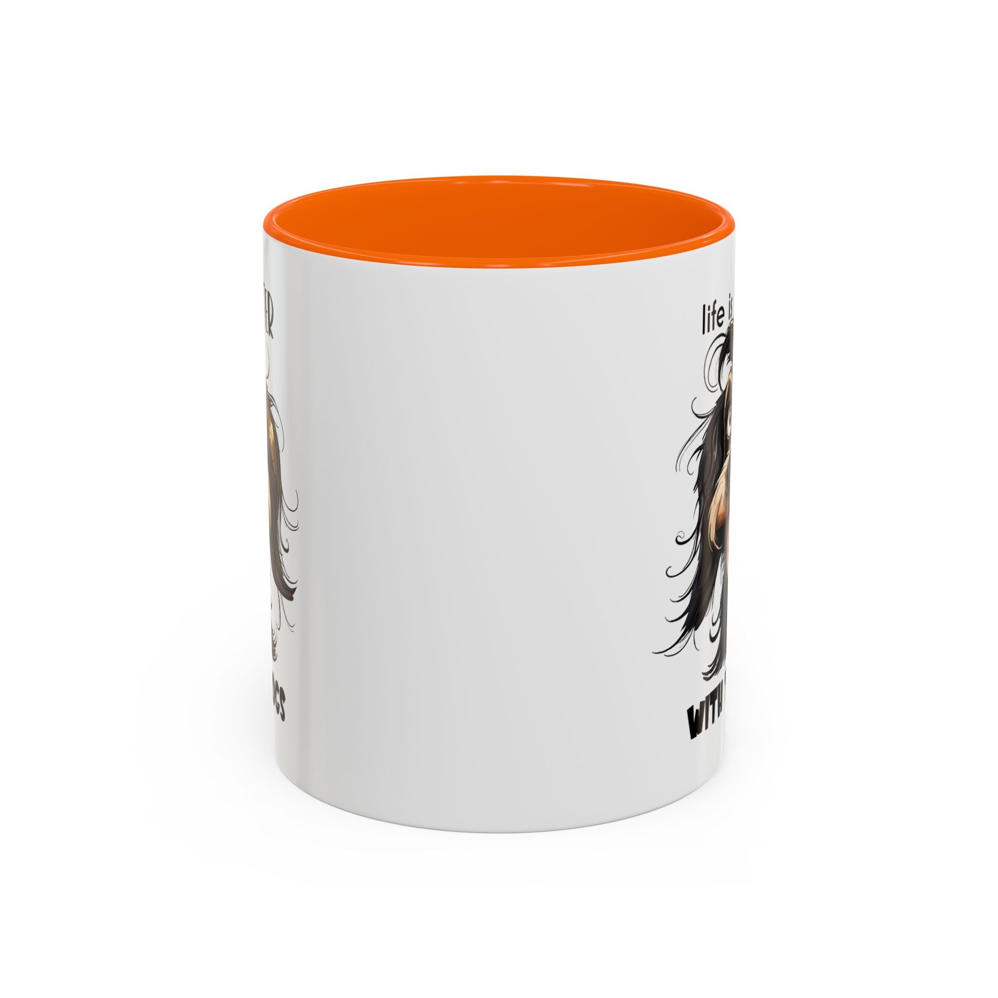 Life is Better with Dogs Coffee Mug - Cute Dog Lover Gift, Animal Themed Mug, Pet Owner Present, Fun Coffee Cup, Gift for Him/Her