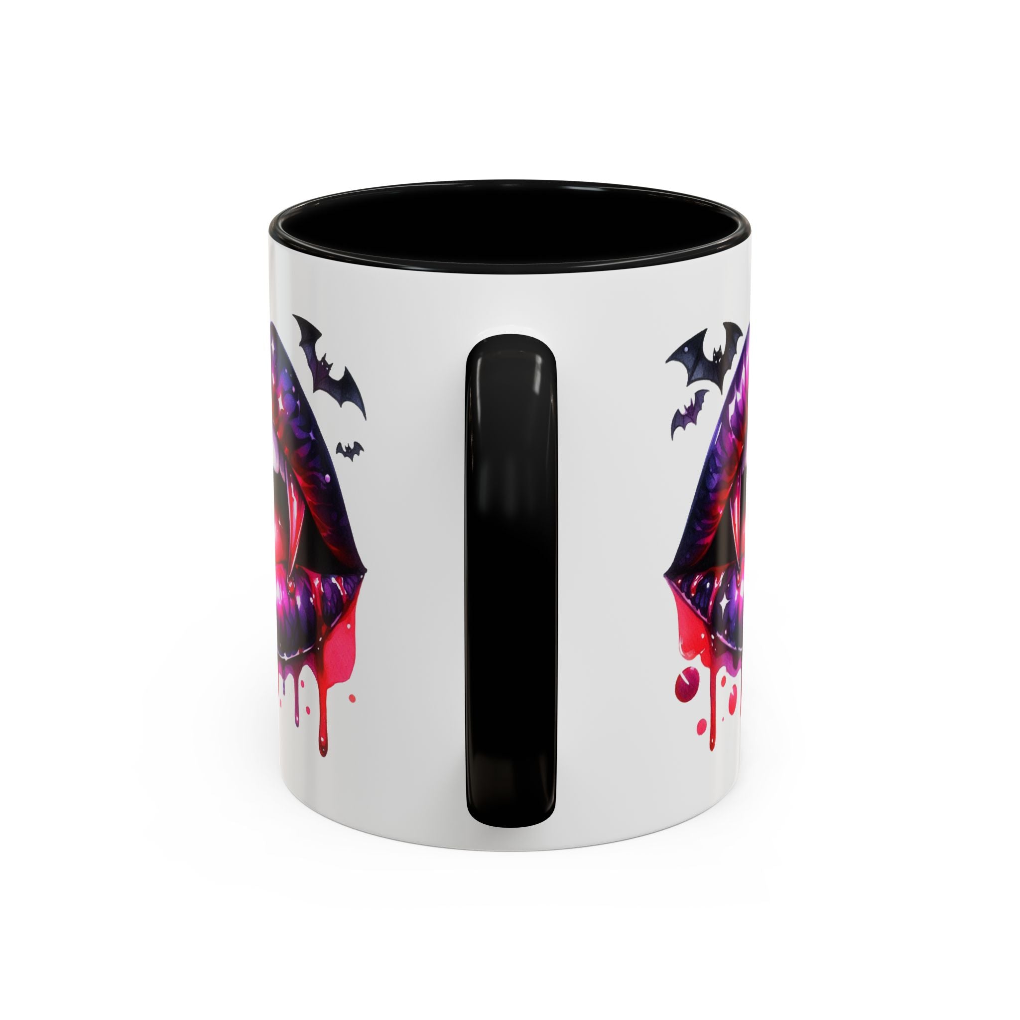 Gothic Vampire Coffee Mug, Halloween Mug, Dark Aesthetic, bats, Spooky Home Decor, Unique Coffee Cup