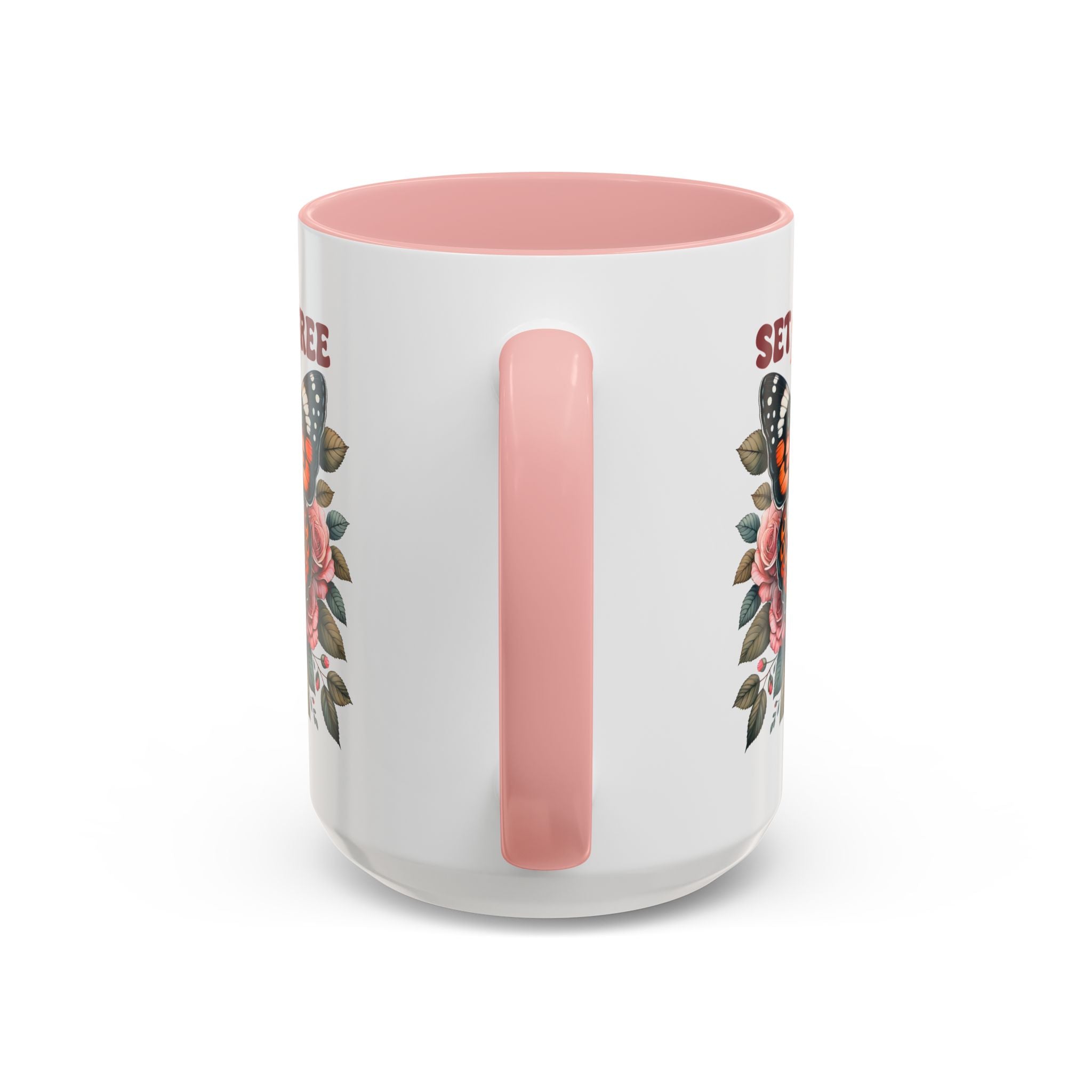 Butterfly Inspiring Coffee Mug - Set Yourself Free positive vibe mental health freedom