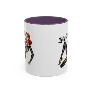 Spooky Skeleton Mug - Let's Bone, Halloween Gift, Gothic Coffee Cup, Unique Home Decor, Fun Drinkware