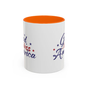 Patriotic Coffee Mug - God Bless America Design