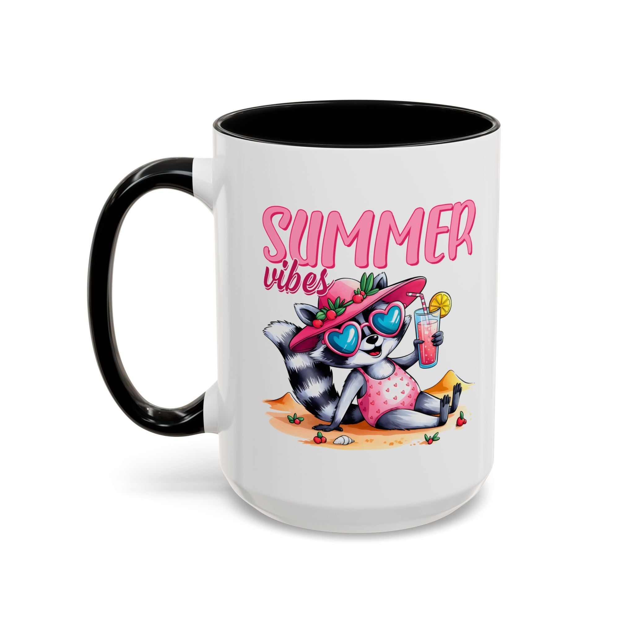 Summer Vibes Accent Coffee Mug - Fun & Colorful Design for Relaxing Moments