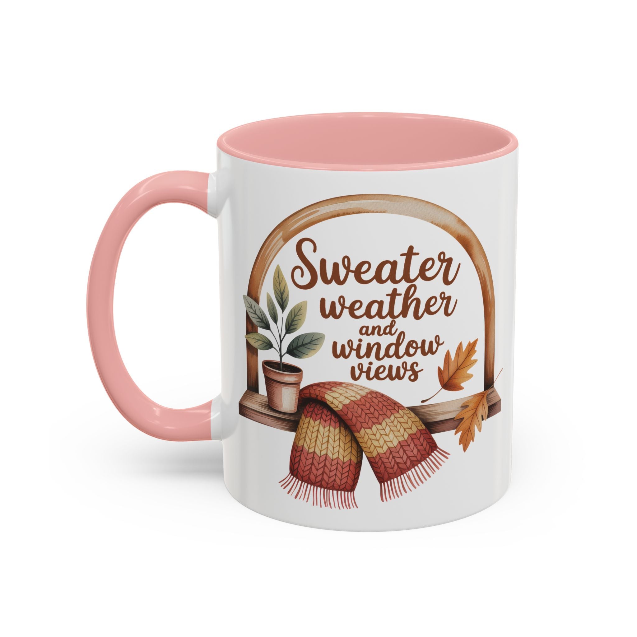 Sweater Weather Coffee Mug - Cozy Autumn Vibes fall season vibe winter gateway