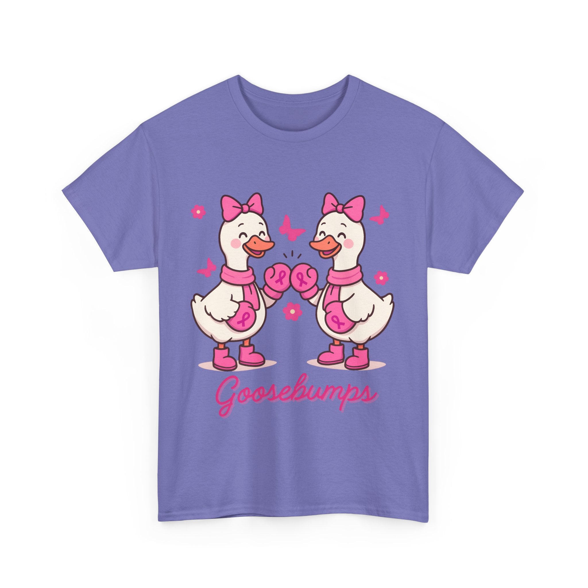 Cancer awareness Goosebumps Unisex Cotton Tee for Animal Lovers, Gift for Friends, Casual Wear,