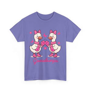 Cancer awareness Goosebumps Unisex Cotton Tee for Animal Lovers, Gift for Friends, Casual Wear,