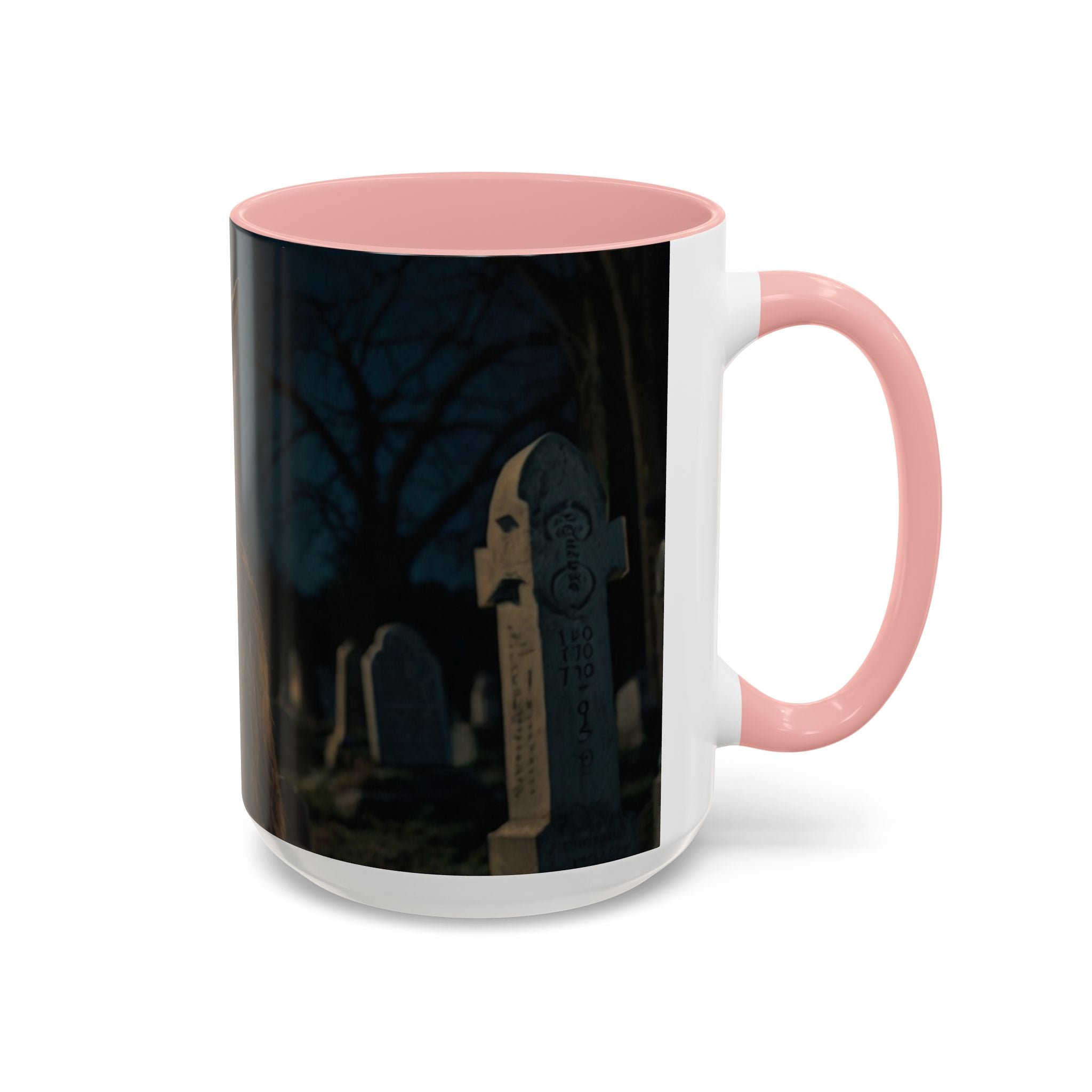 halloween werewolf full moon growl Howling Wolf Accent Coffee Mug - 11 & 15oz