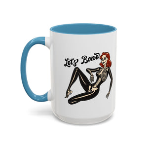 Spooky Skeleton Mug - Let's Bone, Halloween Gift, Gothic Coffee Cup, Unique Home Decor, Fun Drinkware