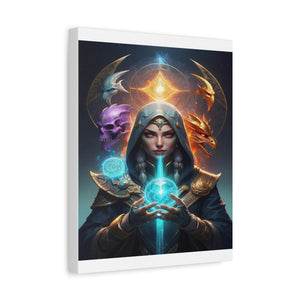 Mystical Sorceress Canvas Artwork - Fantasy Wall Decor