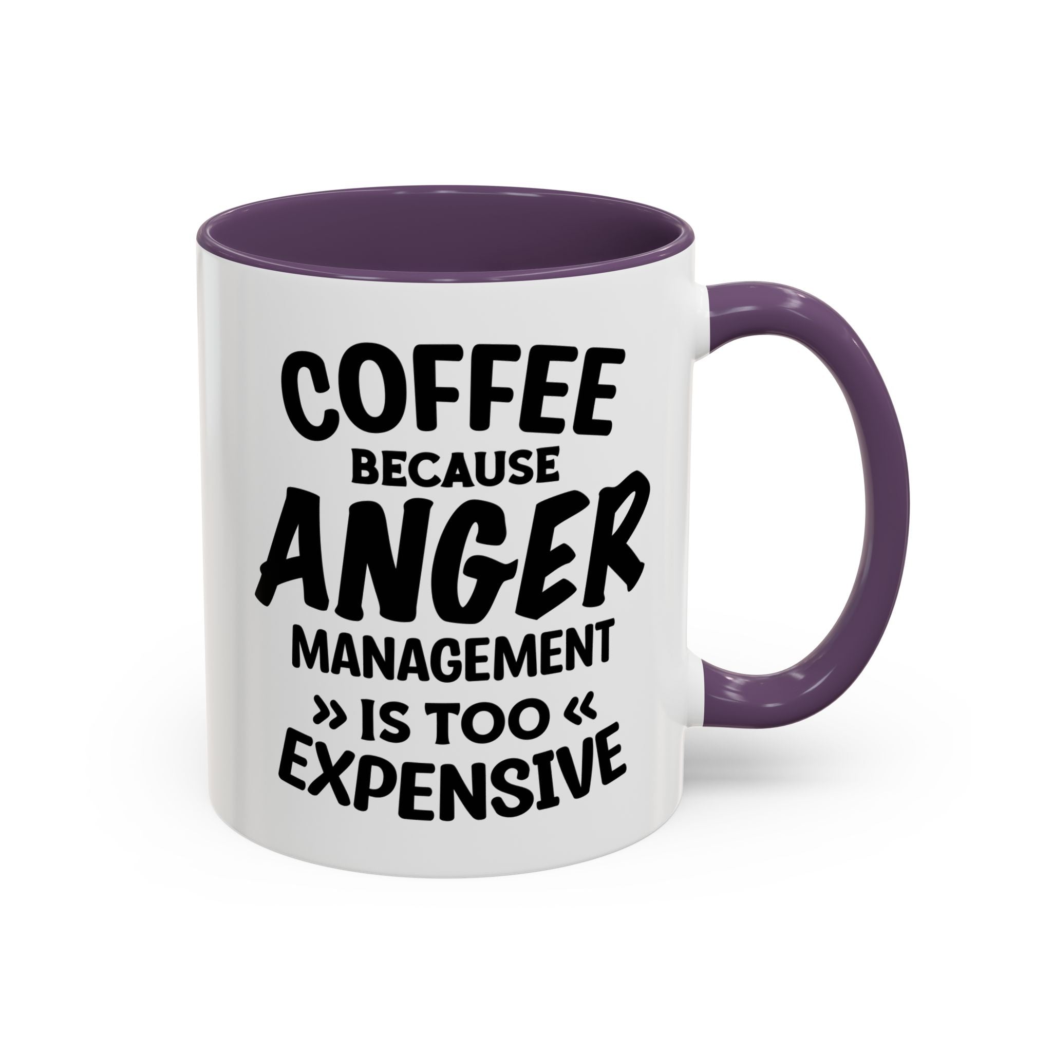 Funny Anger Management Coffee Mug, Gift for Coffee Lovers, Stress Relief, Black Accent, Humorous Cup for Friends, Office Humor, Funny Gifts
