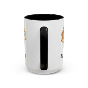Bee Strong Accent Coffee Mug - Motivational Mug for Strength and mental health