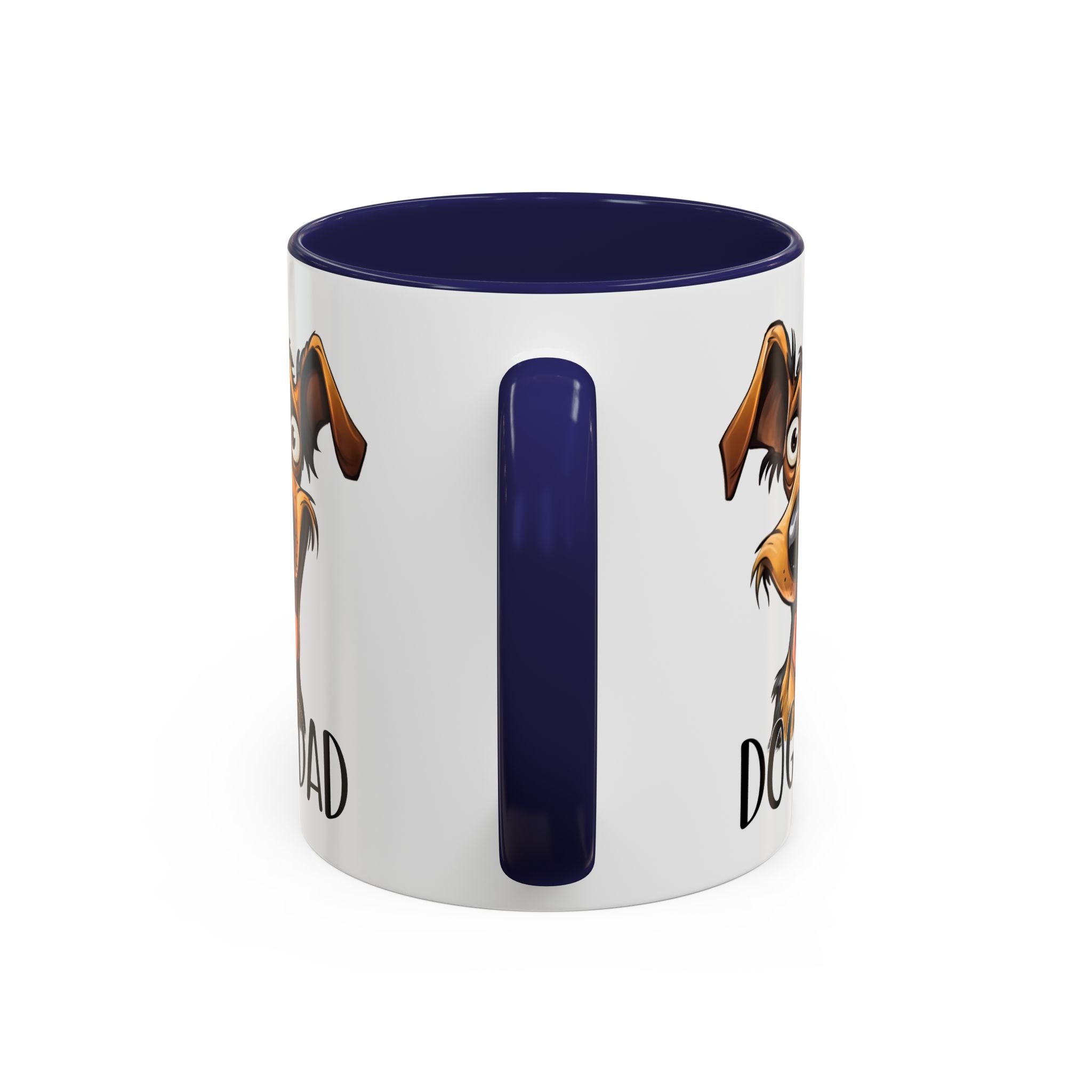 Dog Dad Accent Coffee Mug - Fun Gift for Dog Lovers, Pet Fathers, Father's Day, Birthday, Coffee Lovers