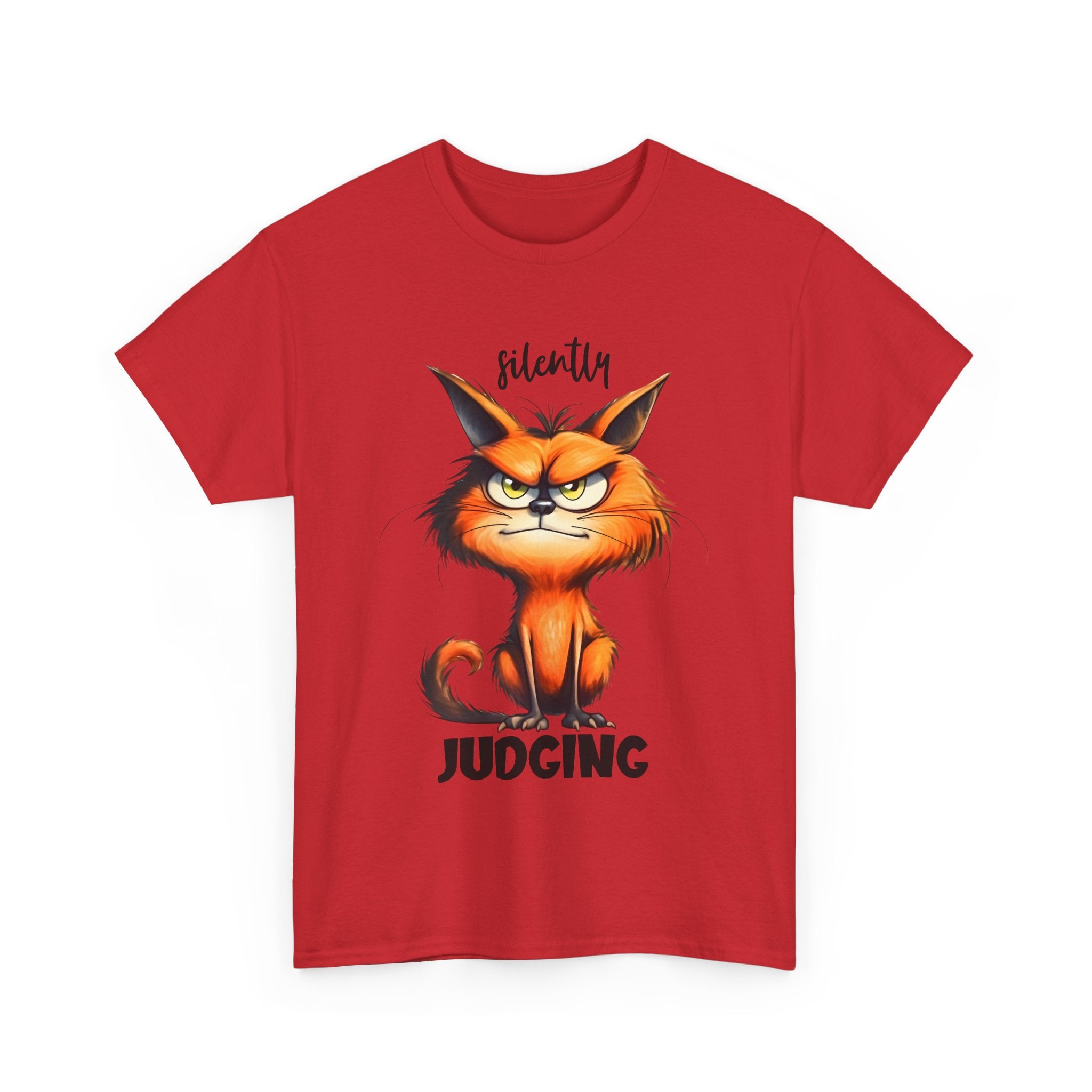 Unisex Cat Judgment Tee, Funny Cat Shirt, Gift for Cat Lovers, Pet Humor Tee, Cute Cat Graphic Tee, Animal T-Shirt