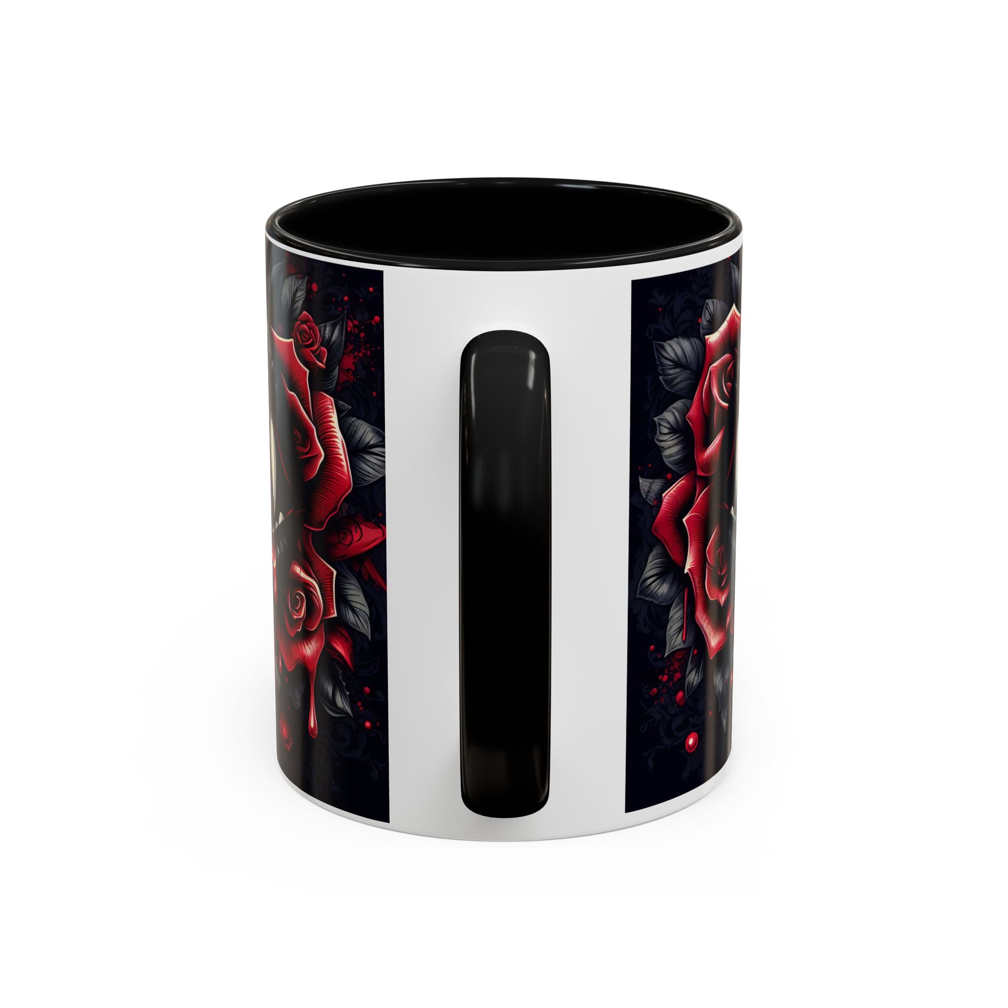 Gothic Vampire Rose Coffee Mug | Perfect for Halloween, Unique Gift, Dark Aesthetic, Gothic Decor, Horror Collectible