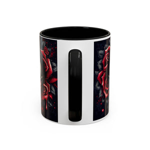 Gothic Vampire Rose Coffee Mug | Perfect for Halloween, Unique Gift, Dark Aesthetic, Gothic Decor, Horror Collectible