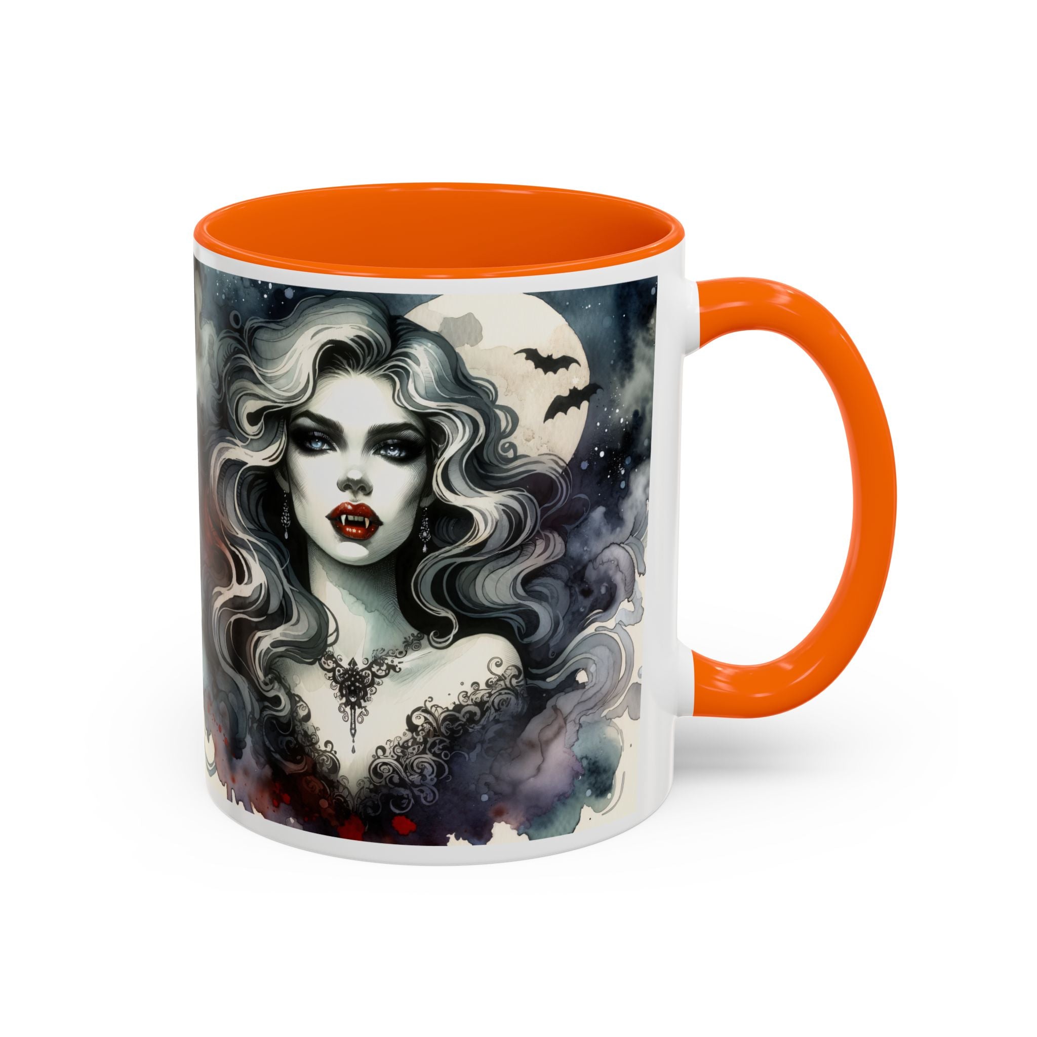 Gothic vampire Elegance Coffee Mug,  Halloween Decor, Dark Art Mug, Spooky Homeware