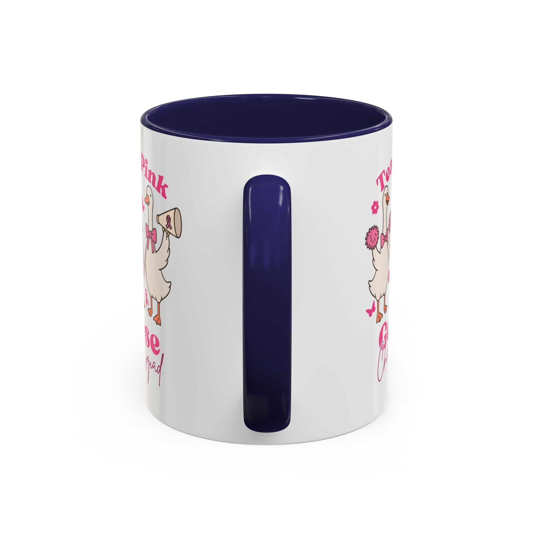 cancer awareness Team Pink Goose Cheer Squad Coffee Mug - Cute Animal Mug for Fun Gifts,   Home Decor/Office Use