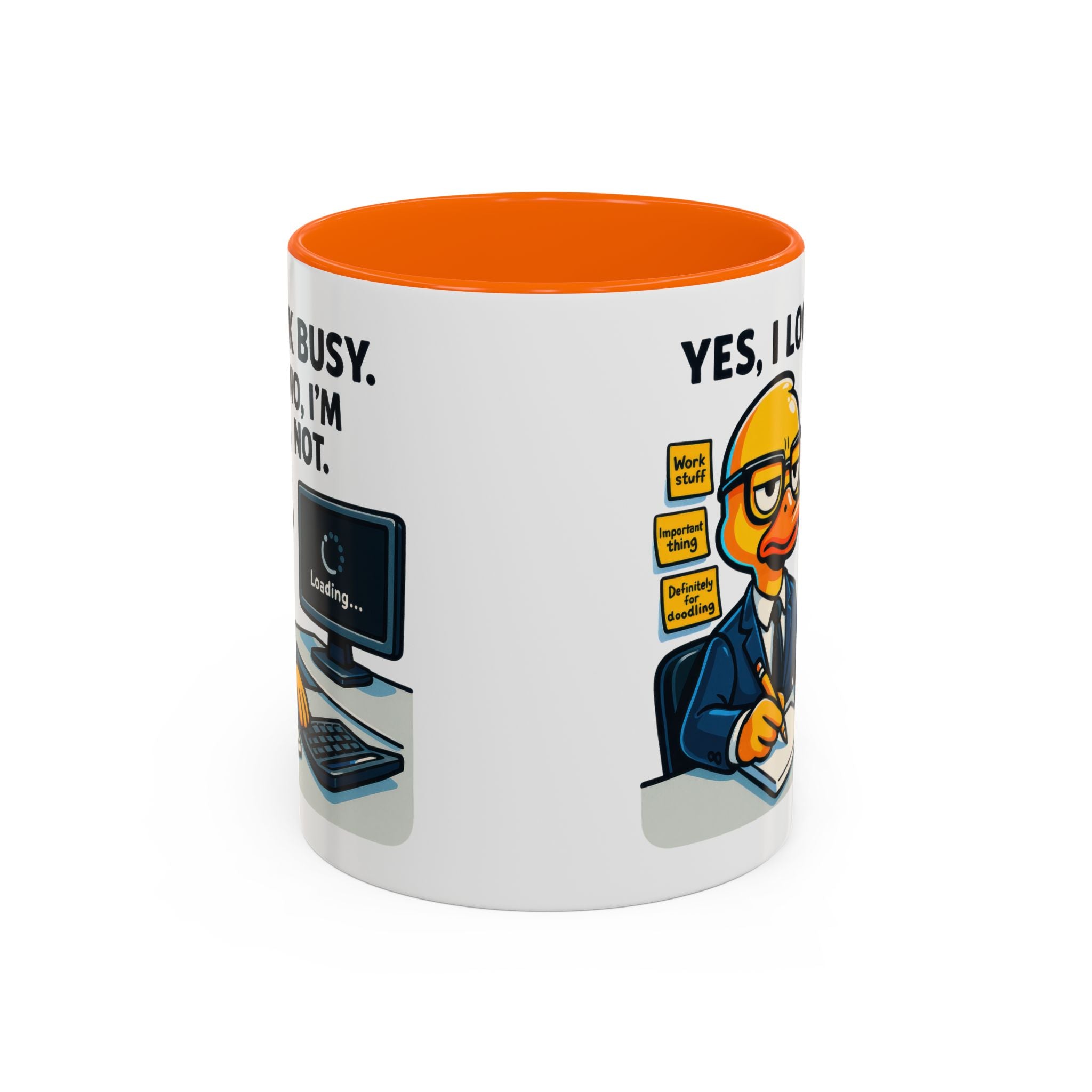 Funny Office Mug, Quirky Coffee Cup, Duck Humor Mug, Gift for Coworkers, Cute Desk Mug