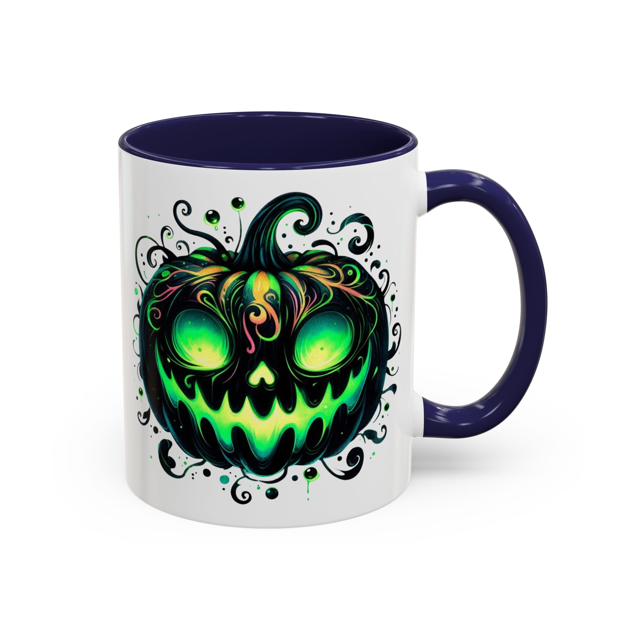 Spooky Pumpkin Accent Coffee Mug – Perfect for Halloween Lovers