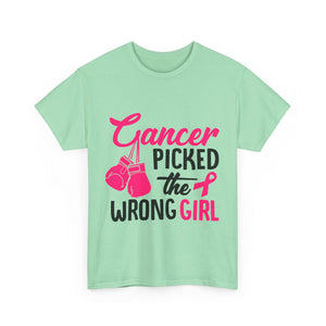 Empowering Cancer Awareness Tee, Inspirational T-Shirt, Unisex Cotton Tee for Fighters, Gift for Cancer Survivors, Supportive Apparel