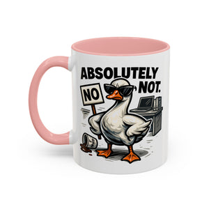 Sassy Coffee Mug, Humorous Gift for Geese Lovers, Fun Office Desk Decor, Funny Animal Cup, Quirky Kitchenware