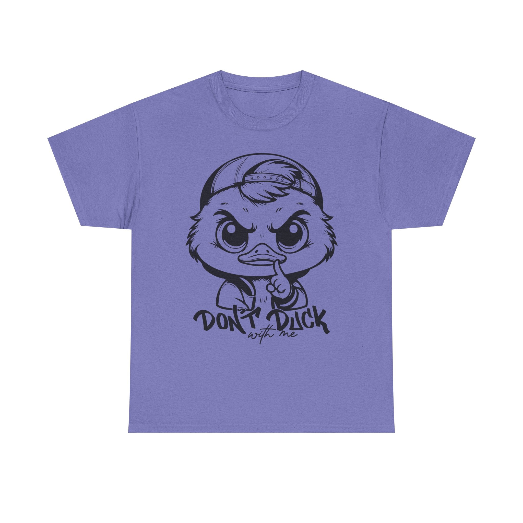 Don't Duck With Me Unisex Heavy Cotton Tee - Fun Cartoon Design Perfect for Casual Days