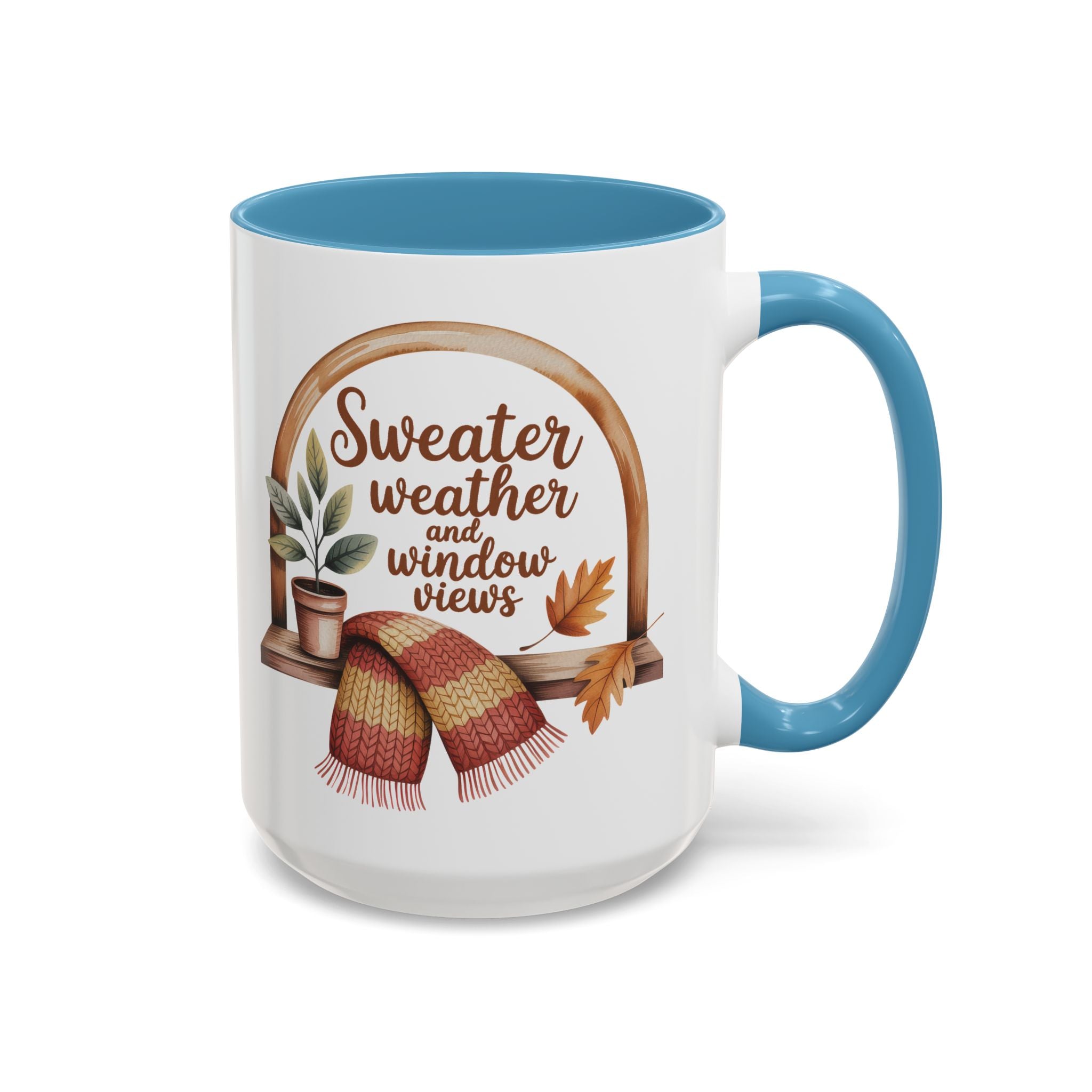 Sweater Weather Coffee Mug - Cozy Autumn Vibes fall season vibe winter gateway