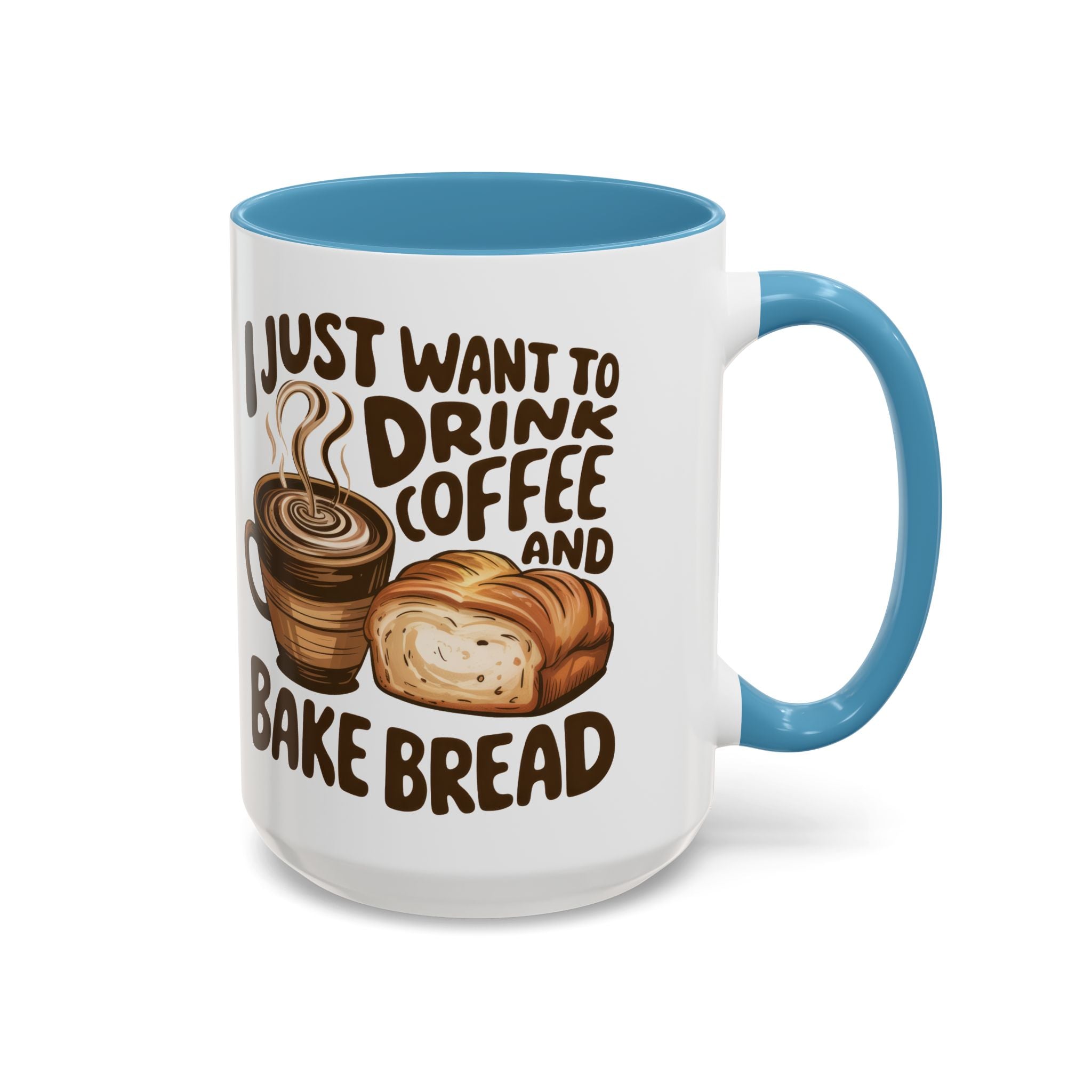 Cute Coffee & Bread Mug - Ideal for Baking Enthusiasts kitchen fun cozy
