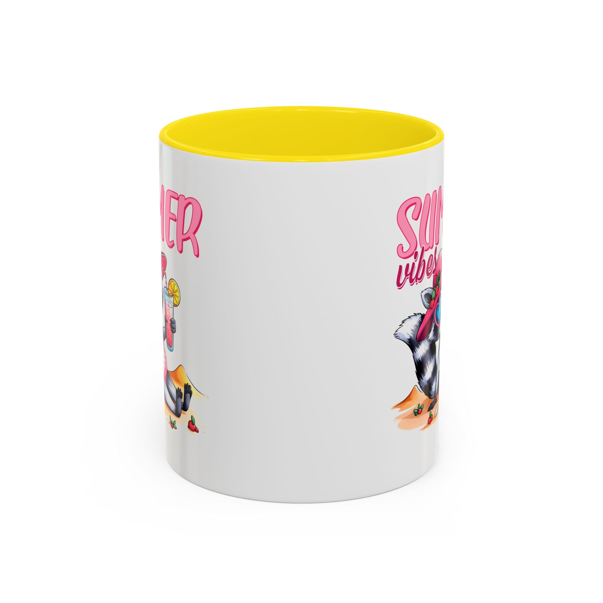 Summer Vibes Accent Coffee Mug - Fun & Colorful Design for Relaxing Moments