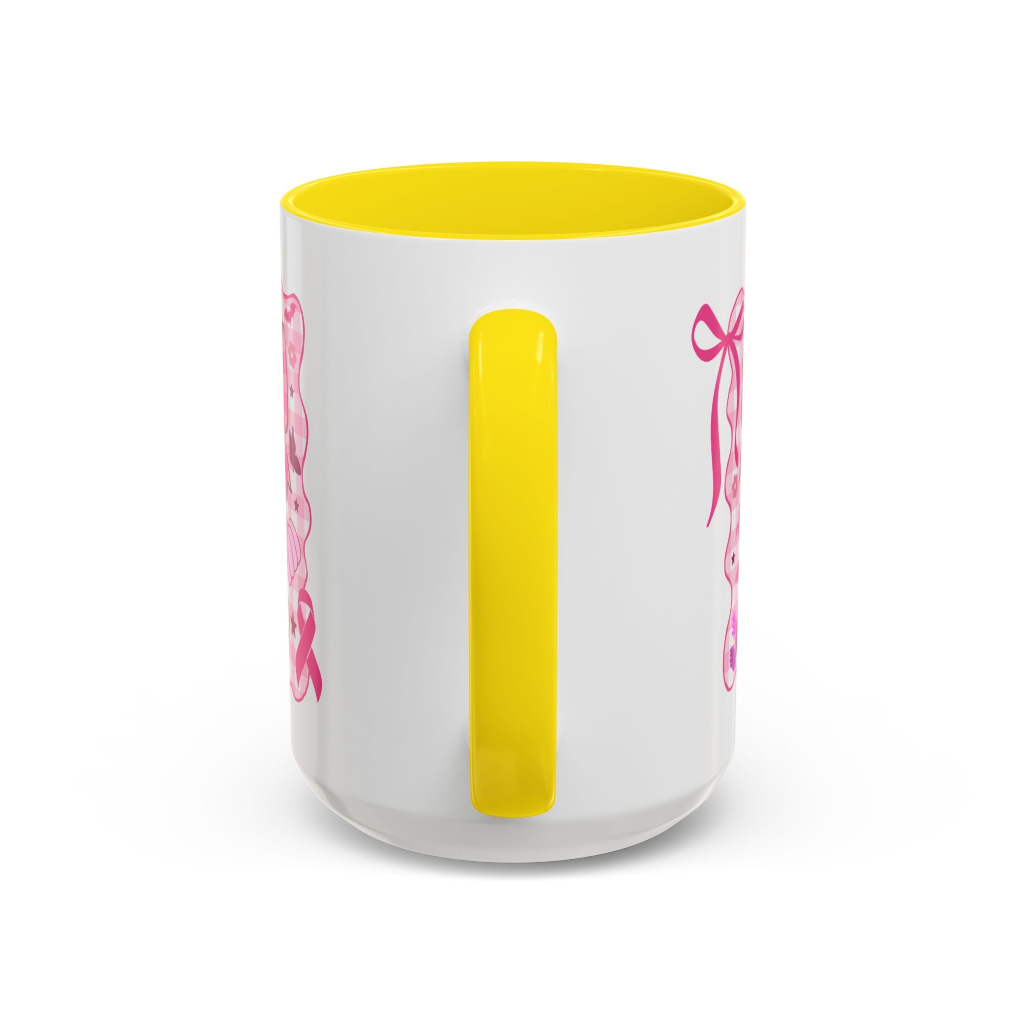 Pink Ribbon Duck Coffee Mug for Breast Cancer Awareness, Cute Gift for Her, Supportive Breast Cancer Mug, Unique Coffee Cup, Holiday Present