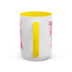 Pink Ribbon Duck Coffee Mug for Breast Cancer Awareness, Cute Gift for Her, Supportive Breast Cancer Mug, Unique Coffee Cup, Holiday Present