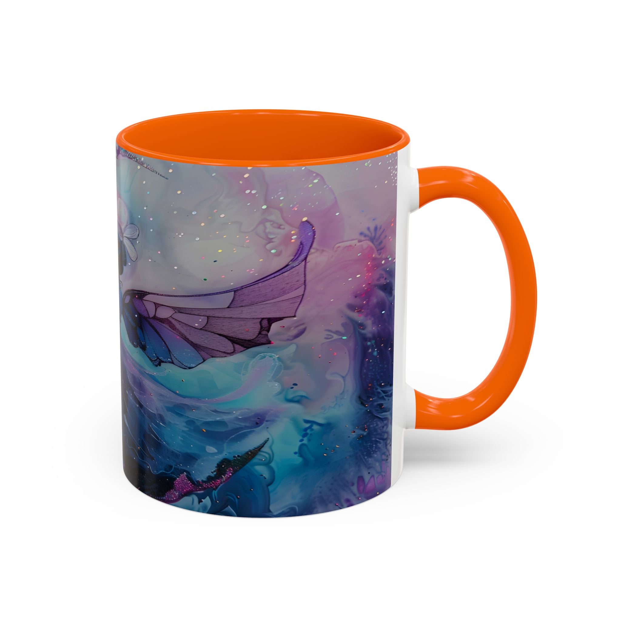 Enchanted Fairy Accent Coffee Mug — Magical Night Sky Illustration (11/15oz) fantasy