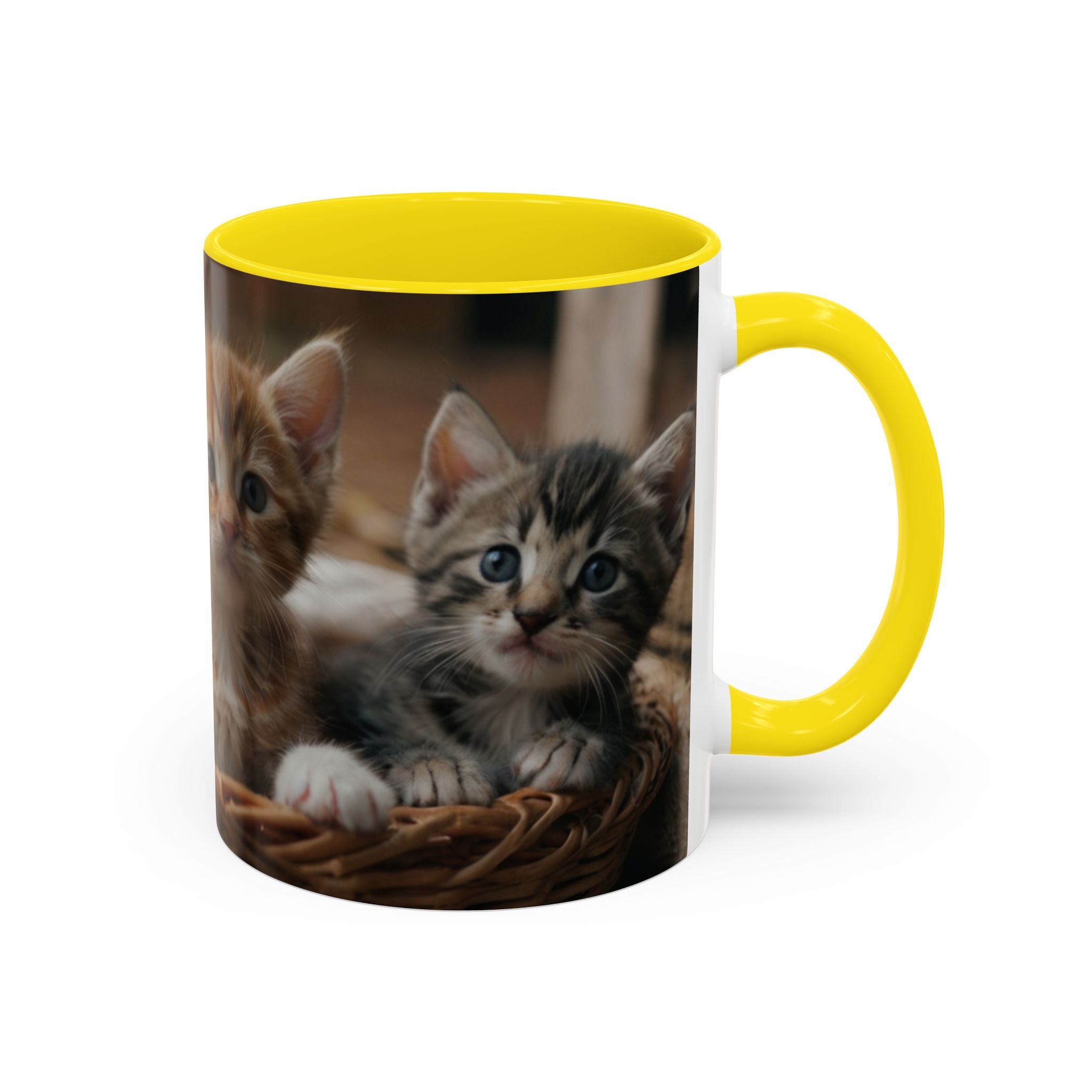 Cute Cat Accent Coffee Mug - 11oz & 15oz family of cats