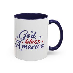 Patriotic Coffee Mug - God Bless America Design