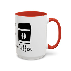 peace love coffee Accent Coffee Mug (11, 15oz)