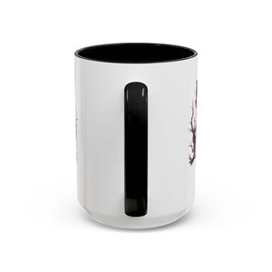 gothic vampire girl in tree horror art Accent Coffee Mug (11, 15oz) png16