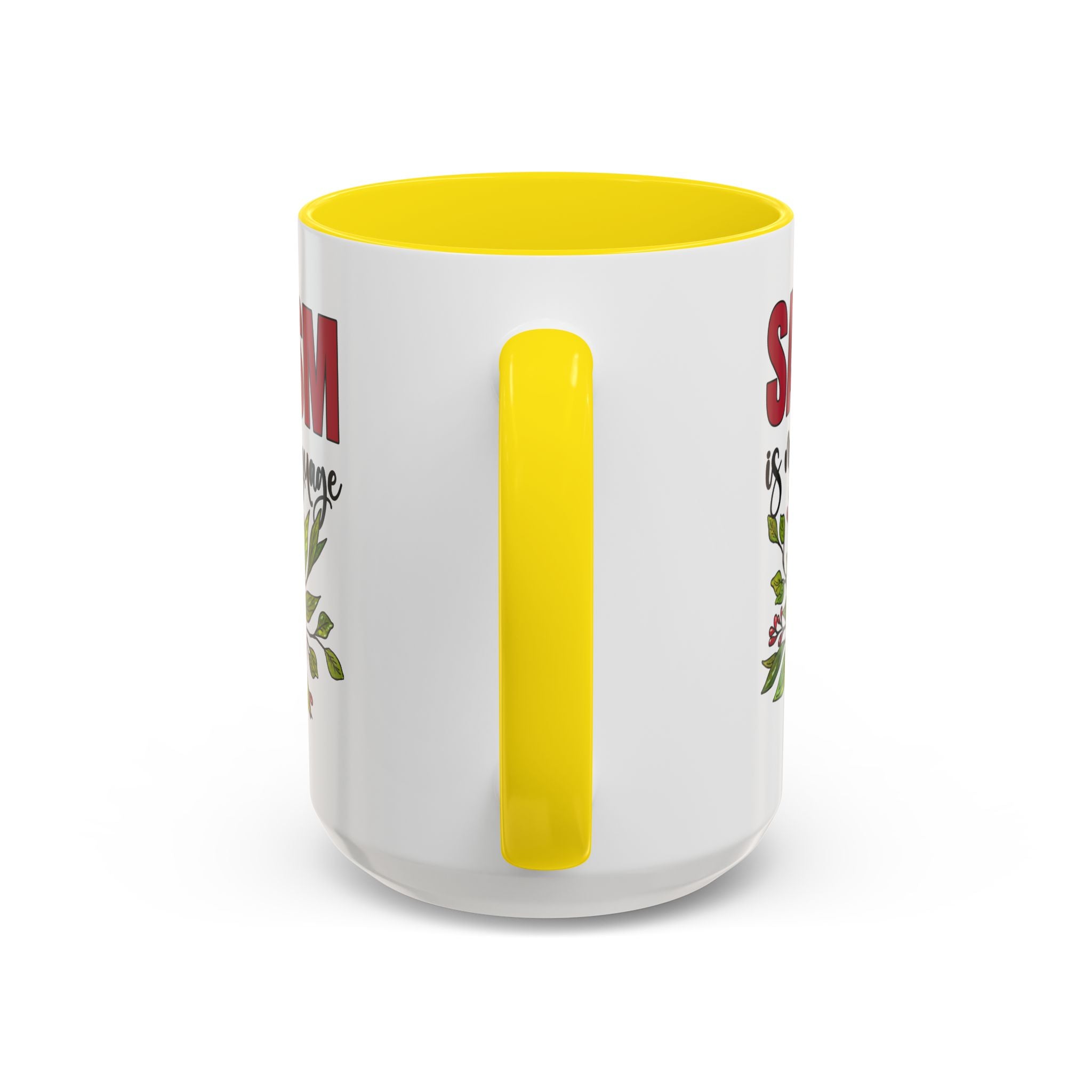 Sarcasm Floral Accent Coffee Mug - 11oz & 15oz funny