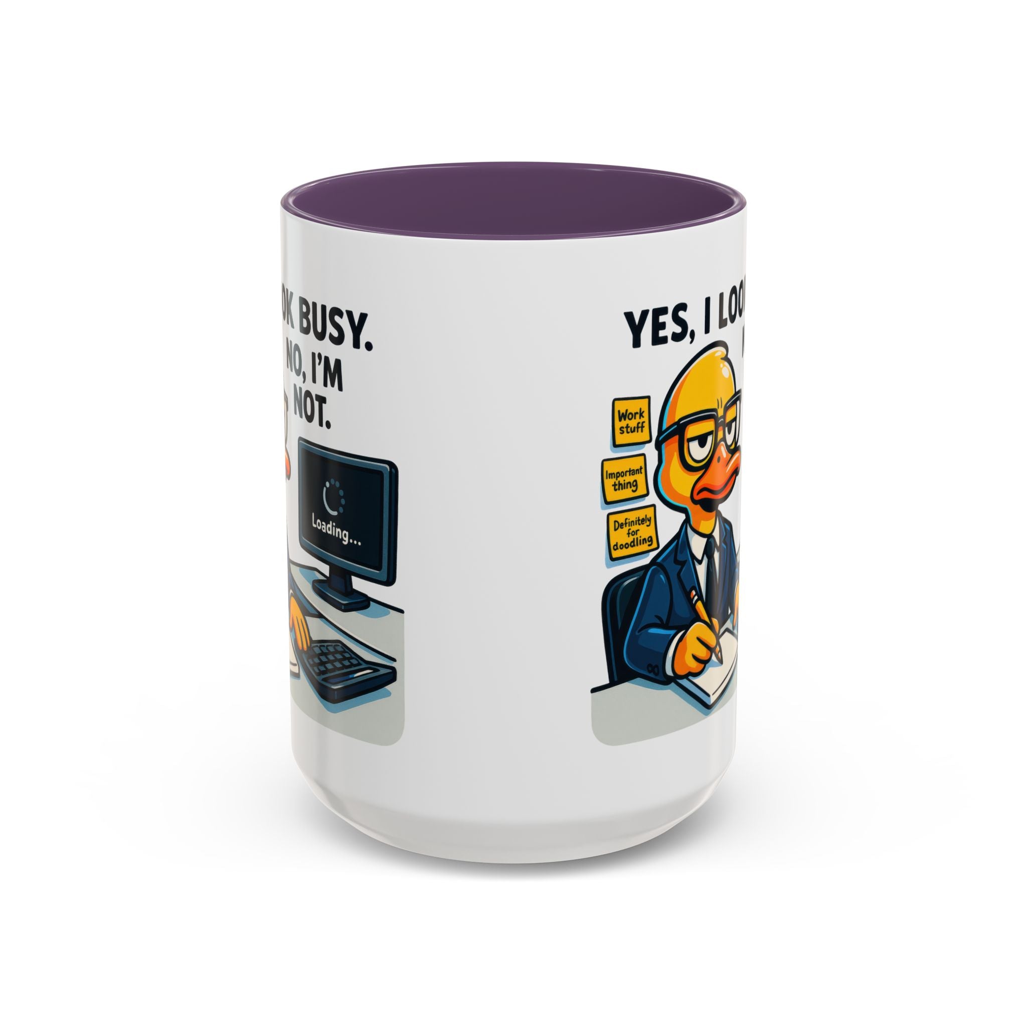 Funny Office Mug, Quirky Coffee Cup, Duck Humor Mug, Gift for Coworkers, Cute Desk Mug