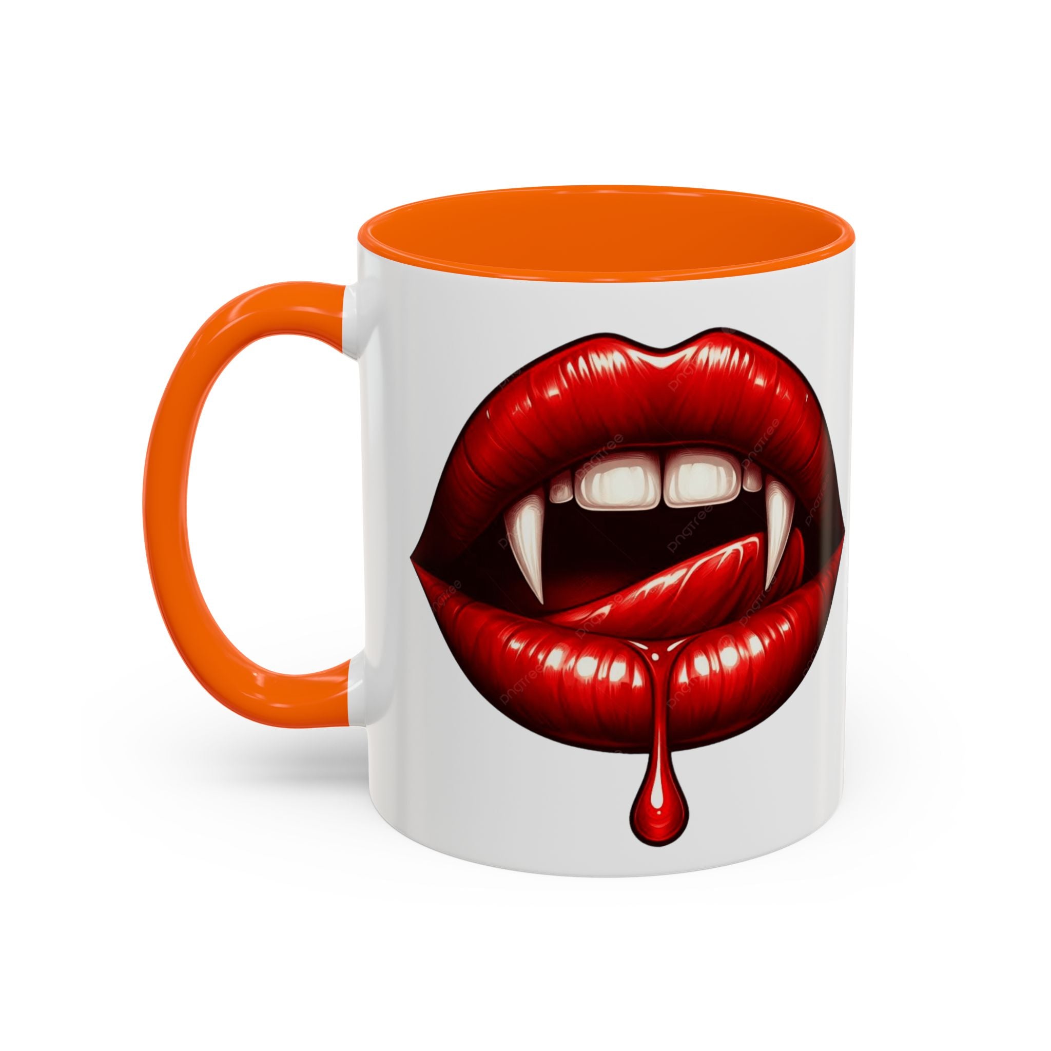 Vampire Kiss Coffee Mug - 11oz & 15oz gothic dripping blood horror art