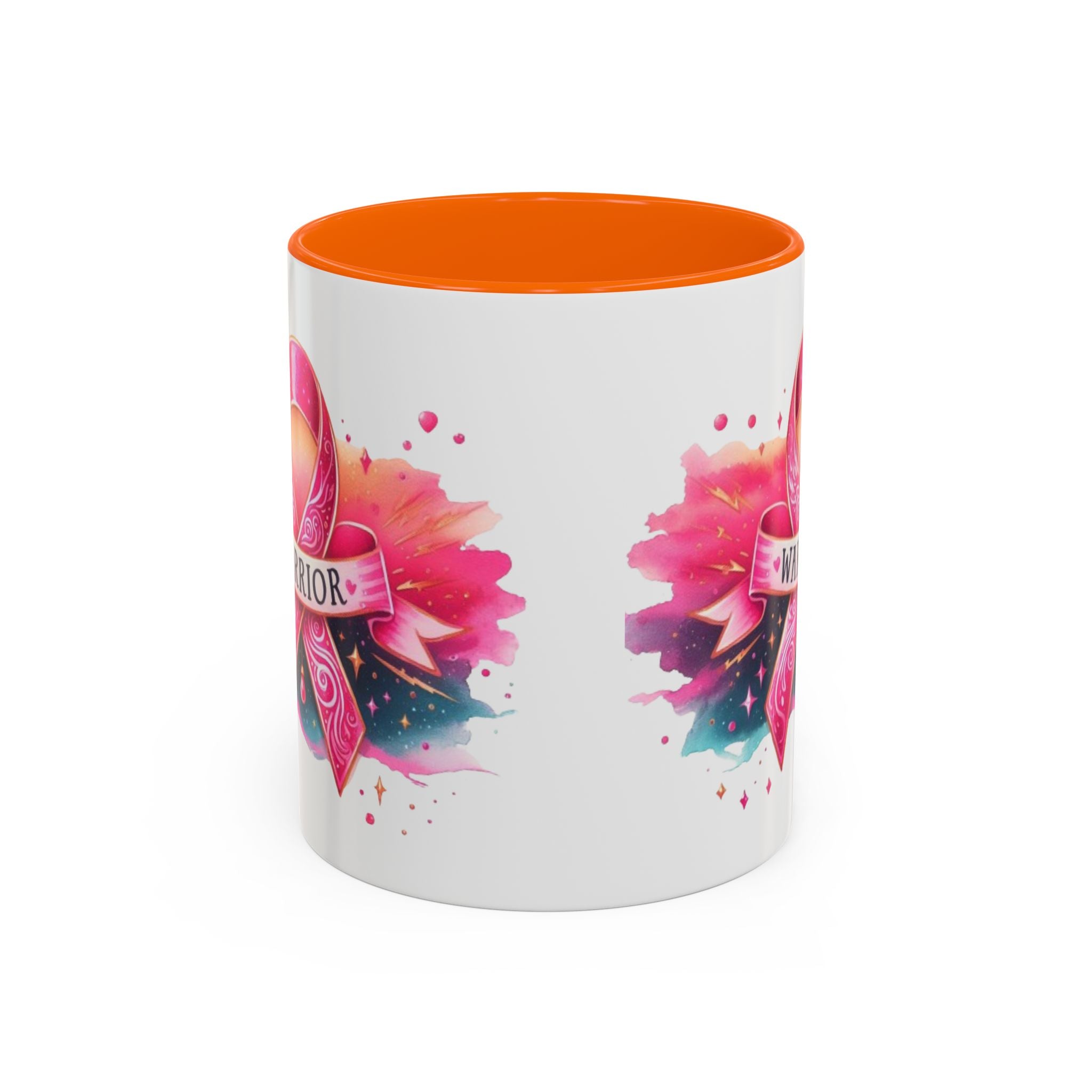 Pink Ribbon Warrior Coffee Mug, Support Breast Cancer Awareness Gift, Inspirational Mug, Cancer Survivor Merchandise, 11oz 15oz Mug
